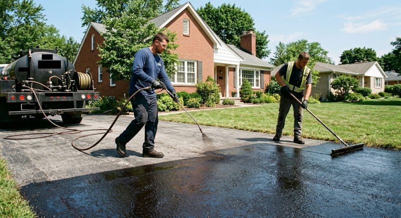 Residential Driveway Sealcoating in Sarasota, FL