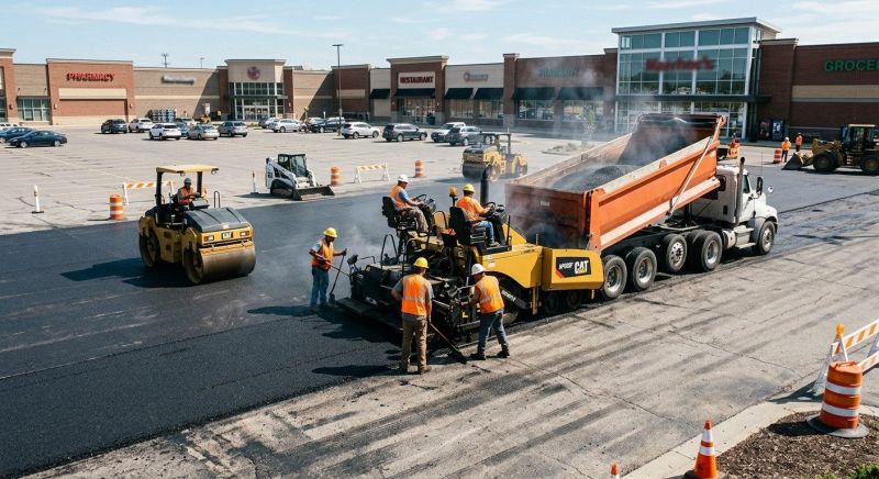 Asphalt Parking Lot Paving in Los Angeles, CA