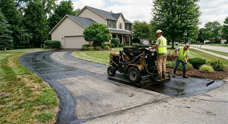 Asphalt Slurry Sealing in Greenville, SC