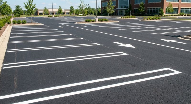 Commercial Asphalt Painting in Roswell, GA