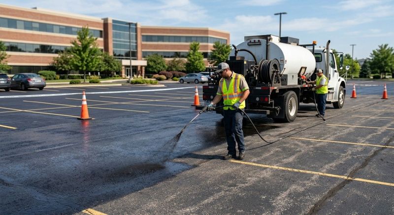 Commercial Parking Lot Sealing in Grand Rapids, MI