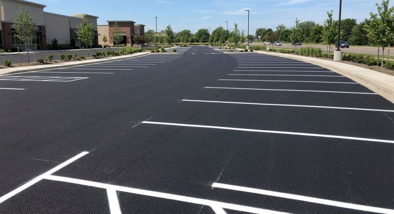Concrete Parking Lot Striping in Suwanee, GA