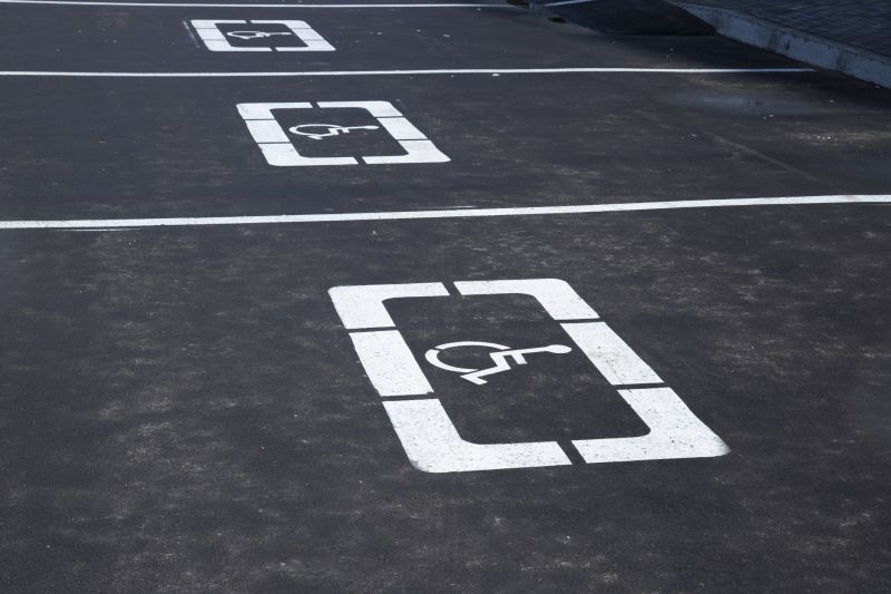 Disability Parking Marking in Roswell, GA
