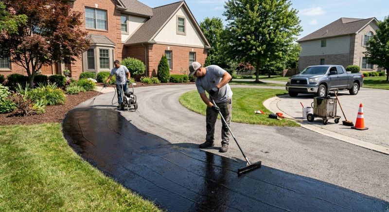 Residential Driveway Sealcoating in Greenville, SC
